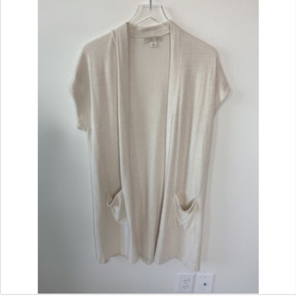 Barefoot Dreams Cardigan Ivory Cream 